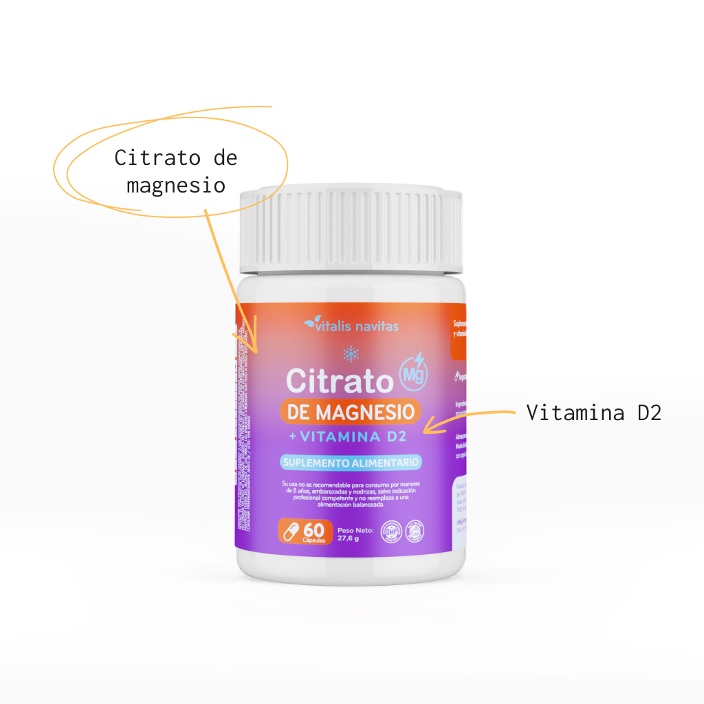 Citrato de Magnesio + Vitamina D2